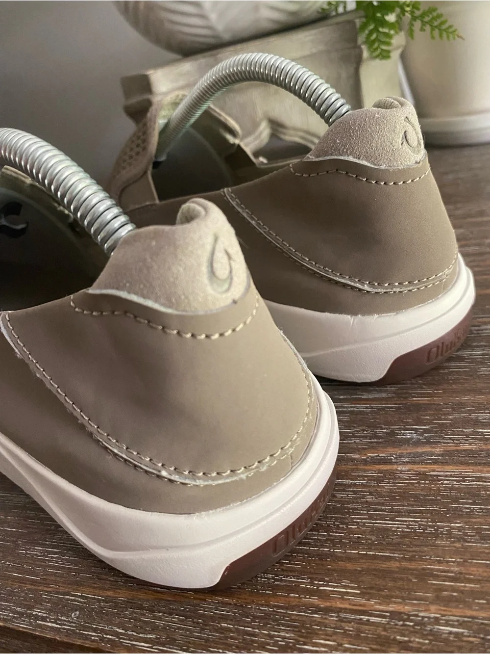 Olu'Kai Lae'ahi Breathable Lightweight Slip On Boat Shoes Loafers Mens 8 Clay